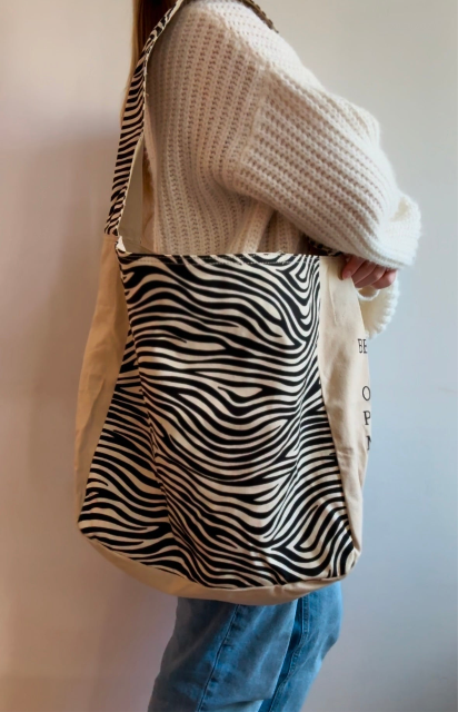 Black & White Zebra Bag