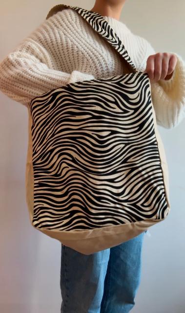Black & White Zebra Bag