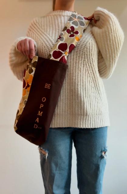Tan Floral Bag
